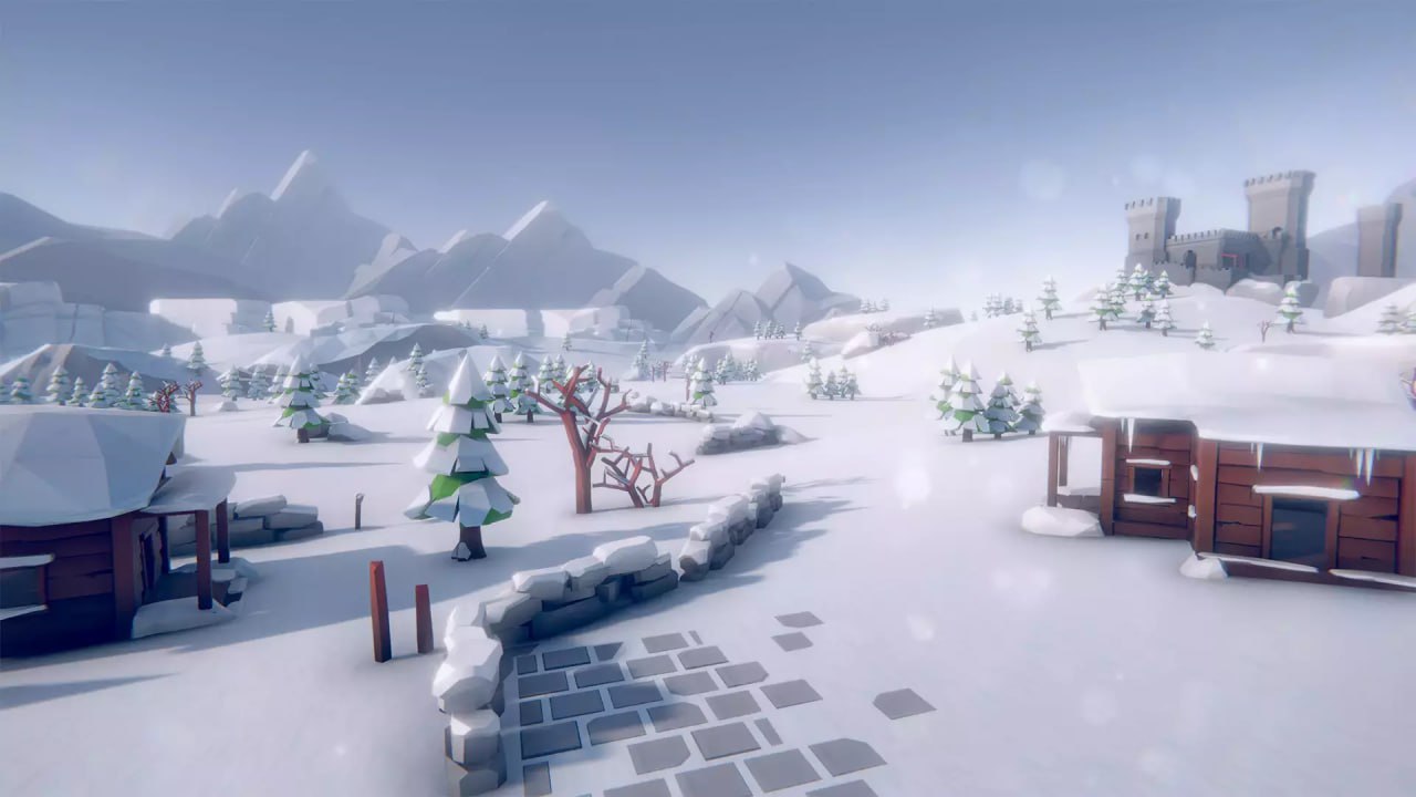 Lowpoly Style Winter Environment📱 - изображение 3